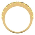 thumbnail image 5 of 1 ctw Wedding Band for Women - 18K Yellow Gold Yellow Moissanite Stackable Eternity Ring, 5 of 6