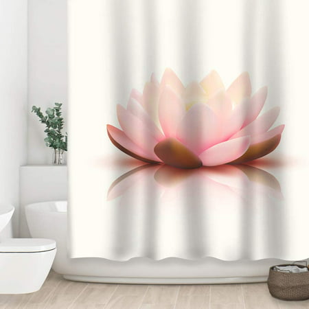 Shtuuyinggdesign Zen Style Koi Pond, Lotus Blossom Shower Curtain