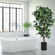 thumbnail image 3 of Ficus artificial 180 cm planta falsa decorativa con maceta 1008 hojas tronco natural Costway, 3 of 6