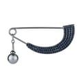 thumbnail image 5 of Women Shawl Clip Shiny Scarf Sweater Brooch Pins Pin Jewelry Gray, 5 of 8
