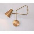 thumbnail image 4 of 1 Light Shades Curved Arm Dimmer Handmade Vintage Wall Mid Century Antique Brass Sputnik chandelier light Fixture, 4 of 5