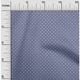 thumbnail image 2 of oneOone Georgette Viscose Dusty Blue Fabric Polka Dress Material Fabric Print Fabric By The Yard 42 Inch Wide, 2 of 6