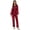 Red, variant on CoCopeaunts Women's Silk Satin Pajamas Set Long Sleeve Sleepwear 2 Piece Sweatsuit Ladies Lounge Set Soft Pjs Loungewear