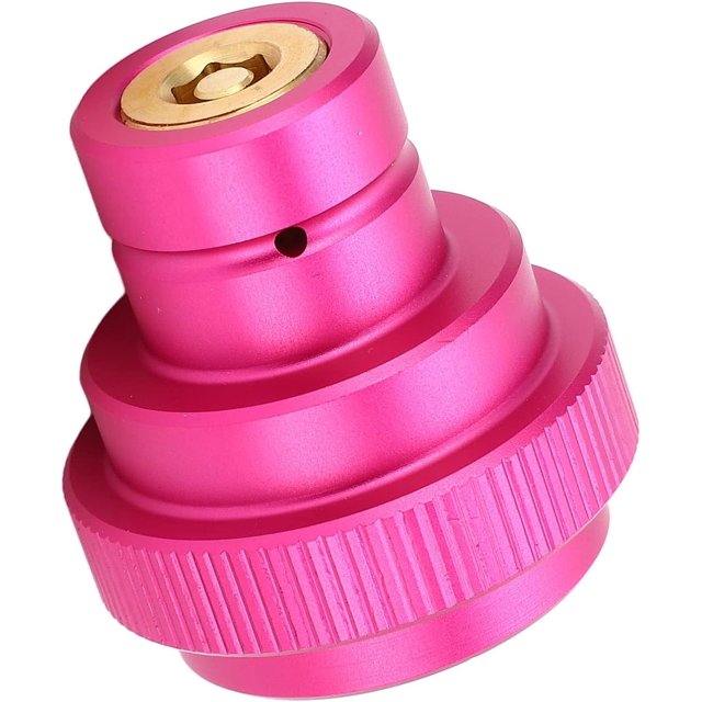 CO2 Adapter for Soda Water, Quick Change Adapter with TR21-4 Male Thread for Twist Type CO2 Cylinder and Specific Model Quick Connect Soda Machine Like Terra (Pink)