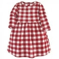 thumbnail image 3 of Hudson Baby Infant and Toddler Girl Cotton Long-Sleeve Dresses 2pk, Snowflake, 3 Toddler, 3 of 3