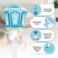 thumbnail image 6 of Rechargeable Bubble Blower Machine, Kids Bubble Toy with Lights, Adjustable Height Street Lamp Blower for Backyard Summer Parties Purple, 6 of 9
