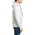 thumbnail image 3 of Fila Men's Ezra Tech Hoodie Light Grey Marl-Peacoat-Chinese Red lm935211-268, 3 of 4