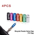 thumbnail image 4 of 4 Pcs Bouchon de Valve Presta en Aluminium pour Vélo de Route pour Course Rouge, 4 of 5