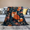 thumbnail image 2 of Nawypu  Fox Flannel Blanket, Soft Fuzzy Plush Fox Printed Throw Blanket 40x50 Inch Comfortable Cute Fox Theme Blankets for Sofa Bed Car, 2 of 6