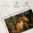 thumbnail image 6 of Elephant Stock Jesus Birth In Bethlehem Wall Art - Horizontal Multi Panel Canvas - Living Room Wall Decor - Holiday Multi Panel - Brown And Teal Decor By Val Bochkov - 33" x 20", 6 of 8