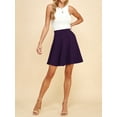 thumbnail image 5 of MBJ WB829 Womens Flirty Flare Skirt S EGGPLANT, 5 of 6
