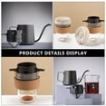 thumbnail image 2 of 2 Pcs Coffee Maker Filter Reusable Strainer Dripper Metal Onion ABS Resin and 304 Stainless Steel, 2 of 6
