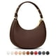 thumbnail image 1 of Bolso de hombro Vantamo Crescent Coffee Brown con RFID para mujer, 1 of 6