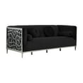 thumbnail image 2 of Meridian Furniture Opal Contemporary Velvet Sofa in Gray, 2 of 10