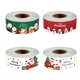thumbnail image 2 of Rollo de pegatinas de Feliz Navidad, etiquetas de Santa Claus para paquete de tarjetas de regalo, envoltura de sobres, fiesta, pequeña empresa, rojo y verde, 120 Uds., 2 of 4