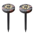 thumbnail image 1 of Guirnalda de luces de 2 uds, cadena de luces solares para exteriores, luces decorativas impermeables para jardín, jardín (luz blanca), 1 of 5