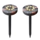 thumbnail image 1 of Guirnalda de luces de 2 uds, cadena de luces solares para exteriores, luces decorativas impermeables para jardín, jardín (luz blanca), 1 of 5