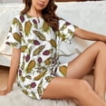 thumbnail image 6 of Womens Pajama Sets With Pocket, Funny Corn Lounge Sets Short Sleeve Sleepwear PJ Sets for Women, 6 of 6