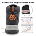 thumbnail image 5 of Gexuosn Hiking Boots for Men Mid Ankle Trekking Trails Boots Work Boots,Black, 5 of 8