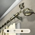 thumbnail image 3 of InStyleDesign  Vine Adjustable Curtain Rod Black 120 to 170 inches Black Finish, 3 of 4
