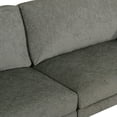 thumbnail image 6 of Noble House Nikodem 3 Seater Fabric Sofa with Accent Pillows, Gray, 6 of 6