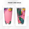 thumbnail image 3 of Cauagu Summer Fruits And Sunglasses Pattern 20oz Tumbler,Stainless Steel Vacuum Insulated Tumbler with Lid Durable Insulated Coffee Mug Thermal Cup with Splash Proof Sliding Lid-Straw Three-piece Set, 3 of 8