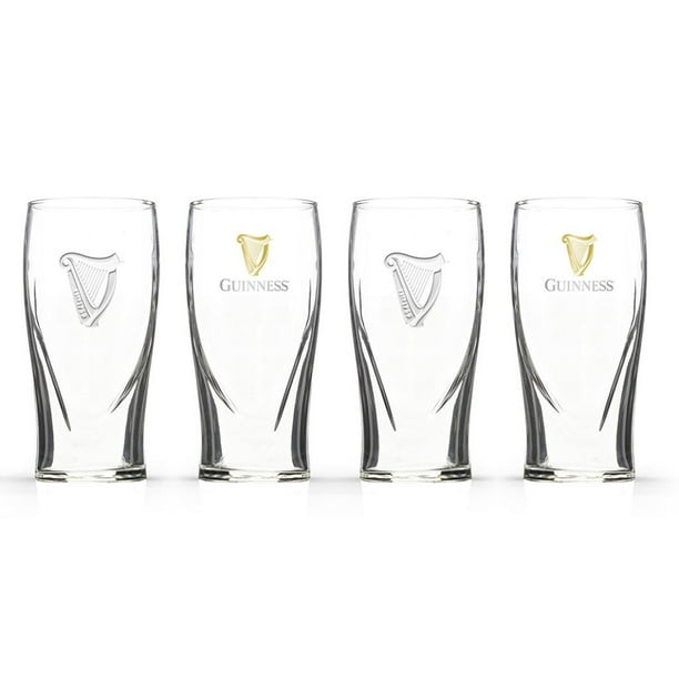 Guinness Set of 4 Embossed 20oz Premium Pint Glasses -  Israel