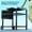 Black + Steel#560, variant on Rolling Grill Cart with Stainless Steel Tabletop, 3-Tier Storage and Hooks, 50 Outdoor BBQ Prep Table for Patio