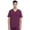 Wine, variant on Euphoria Men Scrubs Top Tuckable V-Neck CK887A