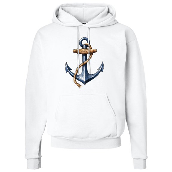 Inktastic Nautical Anchor and Rope Adult Hoodie Sweatshirt