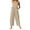 Khaki, variant on TQWQT Overalls Women Loose Candy Color Wide Leg Solid Bib Overall Jeans Pants with Pockets,Mint Green M