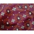 thumbnail image 4 of oneOone Silk Tabby Fabric Diamond & Swirl Ikat Print Fabric By Yard 42 Inch Wide, 4 of 4