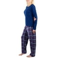 thumbnail image 3 of Jo & Bette Women’s Pajama Set 2pc, Long Sleeve Shirt and Pants Set, 3 of 7