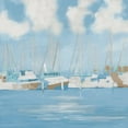 thumbnail image 3 of Meneely, Dan 15x15 Black Modern Framed Museum Art Print Titled - Golf Harbor Boats II, 3 of 5