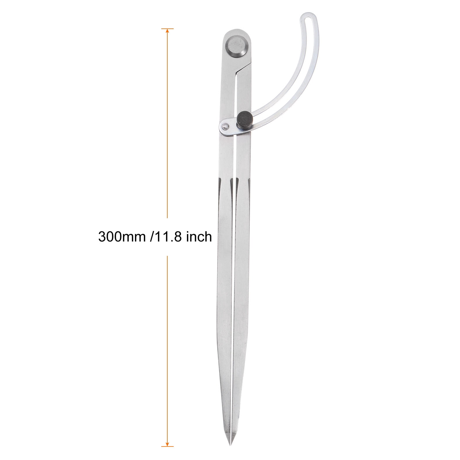 Uxcell Wing Divider Compass 12 Inch 300mm Adjustable Lockable Compass for Geometry Drawing
