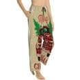 thumbnail image 2 of Disketp Christmas Vintage Red Truck Print Women'S Comfy Pajama Pants Casual Drawstring Palazzo Lounge Wide Leg Pants, 2 of 9