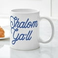 thumbnail image 3 of CafePress - Shalom Ya'll - 11 oz Ceramic Mug - Novelty Coffee Tea Cup, 3 of 4