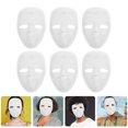 thumbnail image 2 of 6 pcs Blank Full Face Mask Hand-painted Full Facial Mask Party Mask Prop for DIY, 2 of 3
