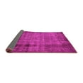 thumbnail image 2 of Ahgly Company Indoor Round Abstract Pink Modern Area Rugs, 5' Round, 2 of 4
