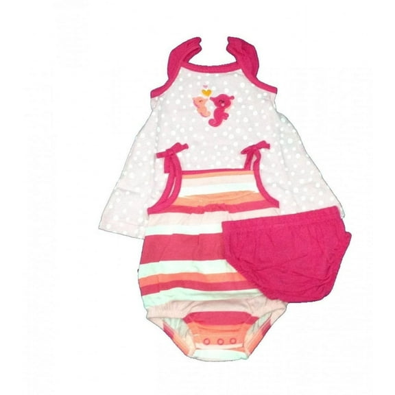 Carter's Infant Girls 3pc Seahorse Love Set 3 Months