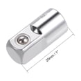 thumbnail image 2 of Adaptador de enchufe Uxcell de 1/4" de drive (F) a 3/8" (M) para llaves de trinquete, hembra a macho, CrV 2 Pcs, 2 of 4