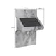 thumbnail image 3 of Wmhnj Aplique LED de pared con energa solar y control remoto, batera de 1200 mAh, sensor de movimiento para seguridad exterior, ABS y PC resistente a la intemperie, carga de ms de 6 horas., 3 of 9