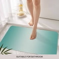thumbnail image 3 of Turquoise Ombre Door Mat&nbsp;Indoor Outdoor Entrance, Non Slip Rug for Kitchen Bathroom Entryway Rug, Modern Gradient Abstract Art Washable Doormat Floor Mat for Office Home Decor 20x31.5 Inch, 3 of 8