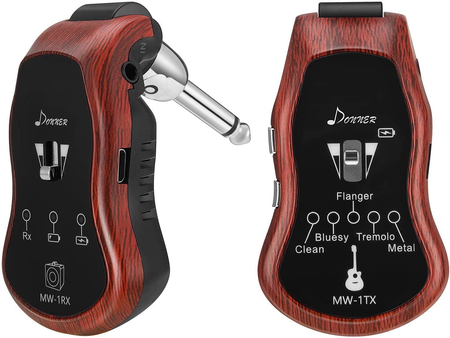 Donner 2.4Ghz Wireless Guitar System, UHF Guitar Transmitter Receiver