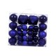 thumbnail image 4 of 48 bolas navideñas colgantes irrompibles con aro colgante en forma de lágrima azul, 4 of 9