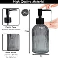 thumbnail image 2 of Set dispensador de jabón YYTSGG de vidrio gris de 400 ml (paquete de 2), 2 of 6