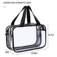 thumbnail image 2 of Neceser Auseibeely transparente para mujer y hombre, impermeable, 2 of 7