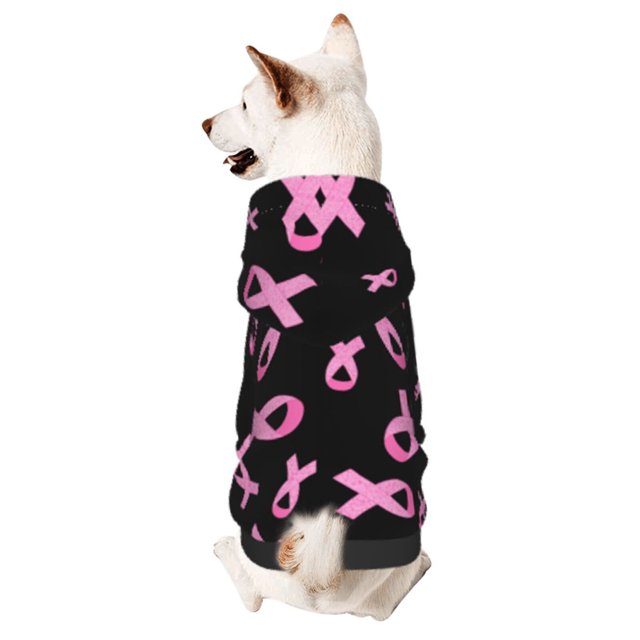 Balery Breast Cancer Awareness Sudadera con Capucha para Perros Pequeños – Ropa para Mascotas, Disfraz para Perros y Gatos, Ideal para Fiestas y Cosplay-Small