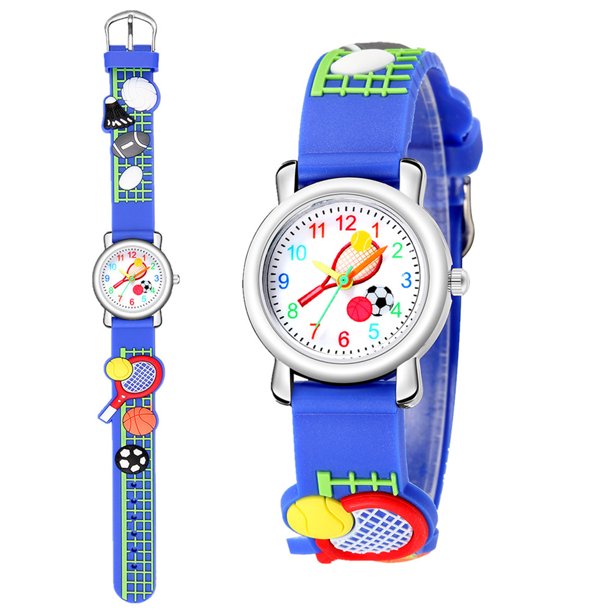 Sfonq Summer Clearance Womens Watches ,Mothers Day Gift for Grilfriend Fashion Cartoons buckle Dazzling Child Mesh Belt Watch Rubber watch,Blue Buy 2 Save 10%