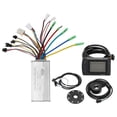 thumbnail image 1 of Controlador de velocidad común para bicicleta eléctrica de 22 A, 36 V y 48 V con panel de visualización OMTM3 para motor de 500 W., 1 of 14